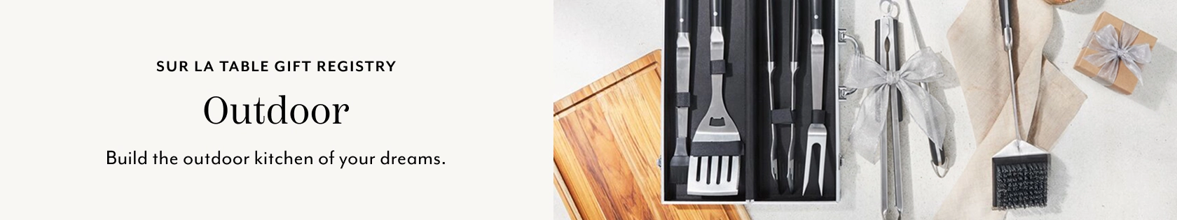 Sur La Table Gift Registry Outdoor. Build the outdoor kitchen of your dreams.
